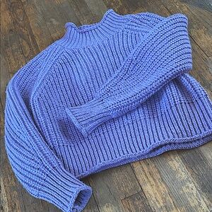 H&M Lavender Turtleneck Sweater
